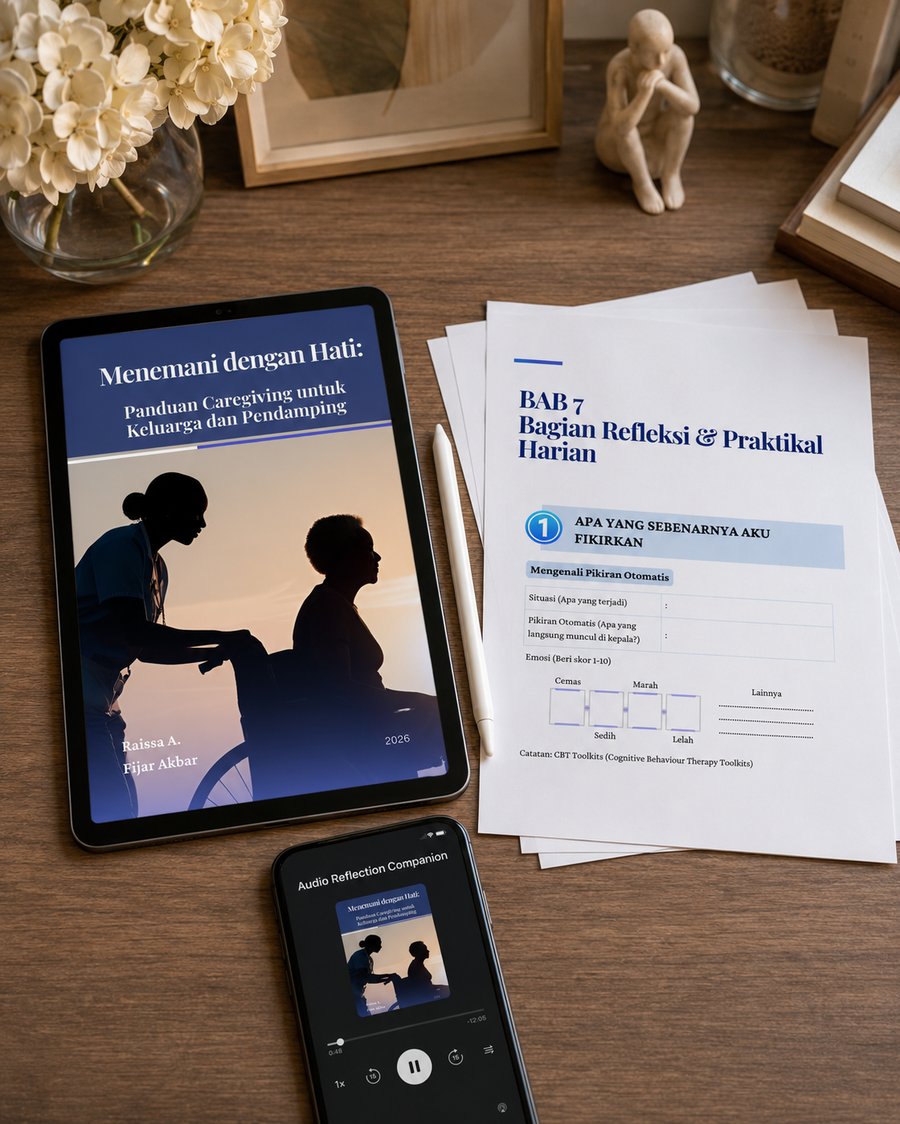 Menemani dengan Hati: buku versi iPad, workbook, dan audio companion