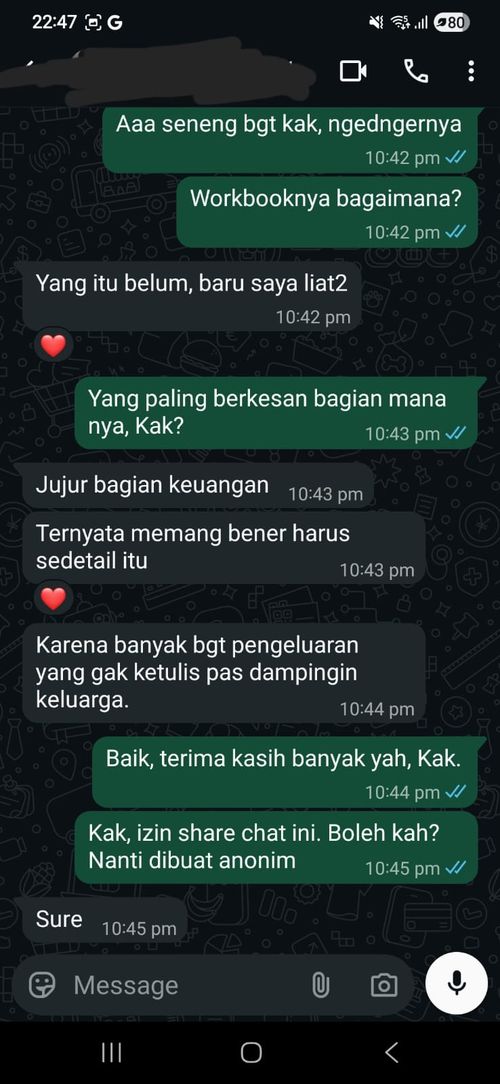 Testimoni WhatsApp